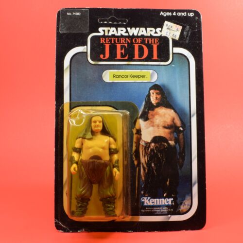 Star Wars Vintage Kenner ROTJ 1983 77 Back Rancor Keeper Carded w/ Star Case - Picture 1 of 8