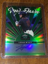 LOGAN WYATT 2019 LEAF VALIANT NEW DAWN AUTOGRAPH #18/99 S.F. GIANTS Louisville