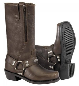 zipper harness boots