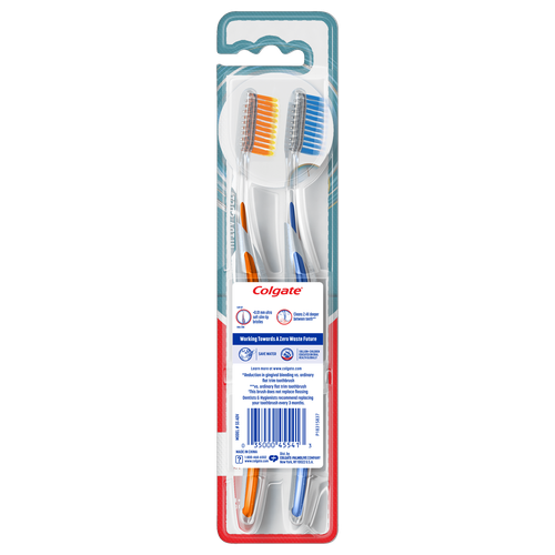 Colgate Gum Health Adult Manual Toothbrush, Ultra Soft, 2 Pack - Picture 3 of 5