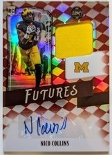 Panini Legacy 2021 Nico Collins Futures RPA Ruby  /100 Rookie Patch Auto #FP-NC