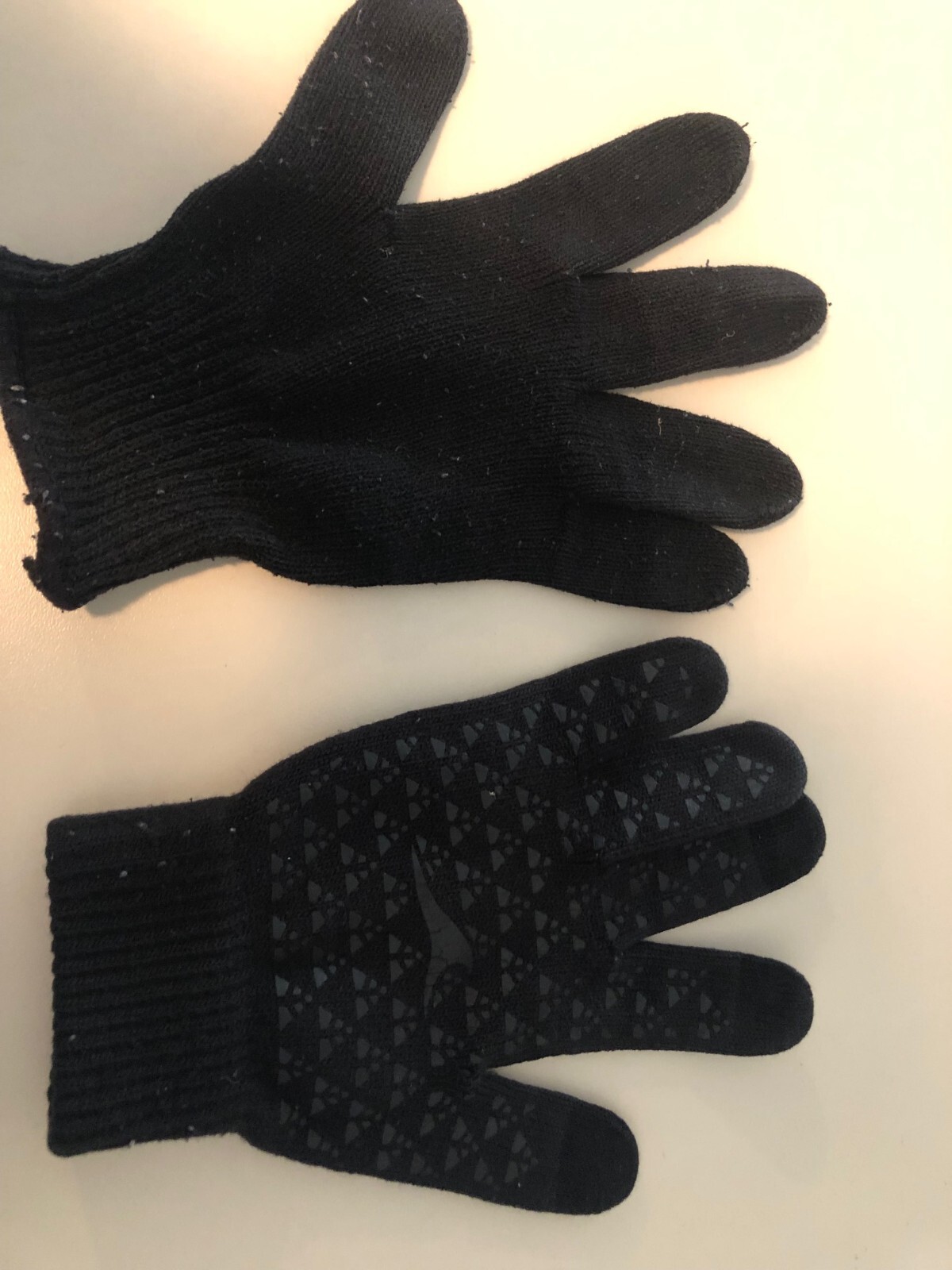 Achiou Winter Gloves Hand Warming Fleece Gloves - Black - Pre-Owned, med/Lg