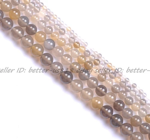 Wholesale Lot Natural Gemstone Round Spacer Loose Beads 4MM 6MM 8MM 10MM 12MM - Picture 23 of 104