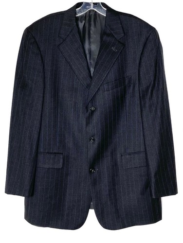 Ted Baker, TED BAKER London Pin-Stripe 3-Button Blazer Suit Jacket 42 S 90's VTG NORDSTROM