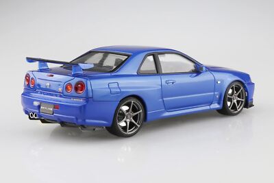Aoshima 1/24 BNR34 GT-R V Spec II 2000 Pre-painted Model Kit