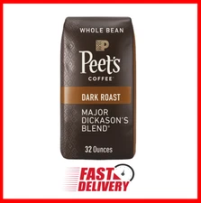 2lb Peet's Coffee Dark Roast Whole Bean. Major Dickason’s Blend 32oz