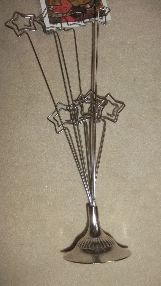 ausgefallener Postkartenhalter Fotohalter "STERNE" Metall ca 40cm hoch - Bild 2 von 3