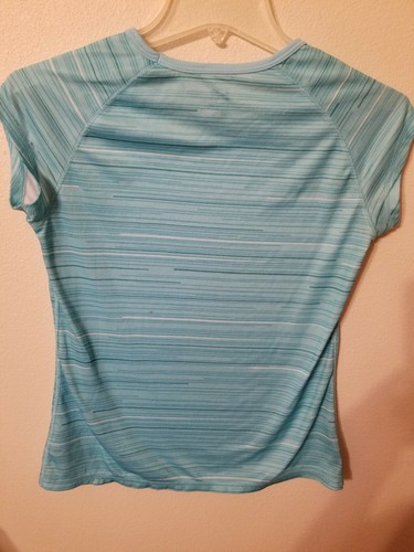 youth girls c9 top size S real stripe cap sleeves 24 L 19 across front small st - Picture 11 of 12