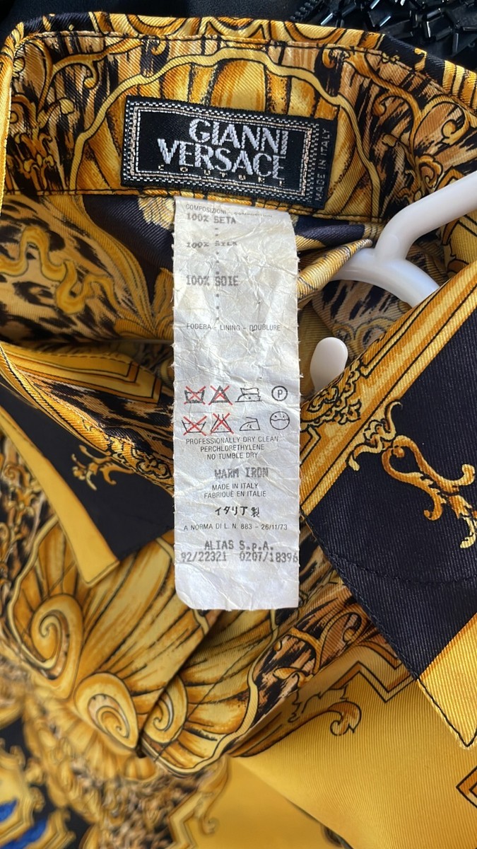 Gianni Versace 1990 Vintage Silk Shirt Unisex. size 40 | eBay