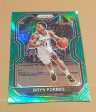 2020-21 Prizm Bryn Forbes Green Holo Prizm Card - San Antonio Spurs