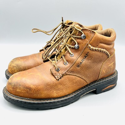 Ariat Macey Leather Steel Toe Work Lace Up Ankle Boot Womens Size