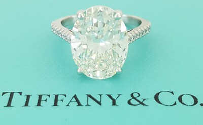 Tiffany & Co Forever Novo Oval Diamond Engagement Ring 5.26 ct