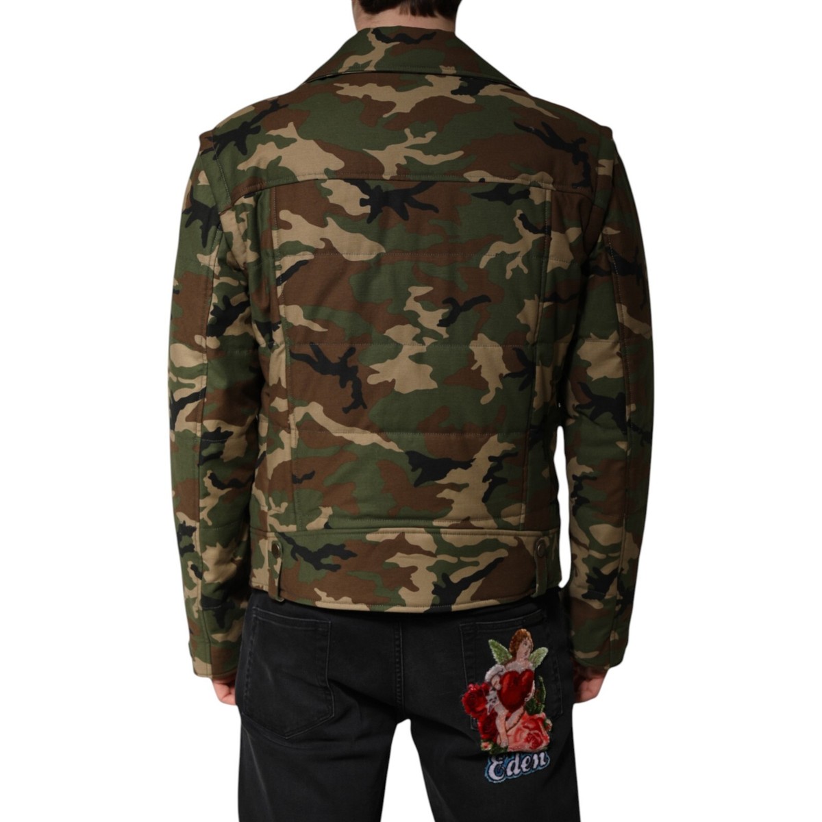 ジャケット Dolce & Gabbana Jacket DOLCE & GABBANA Jacket Multicolor Cotton Full Zip Men Biker