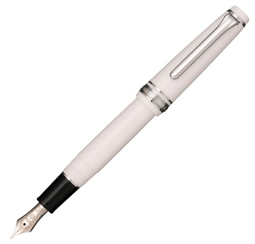 Sailor Professional Gear Silver Fountain Pen Black Extra Fine Nib