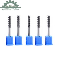 5x 1/8" x 3/4" x 2-1/4" 4 Flute Solid Carbide Long End Mills - TiALN Coated