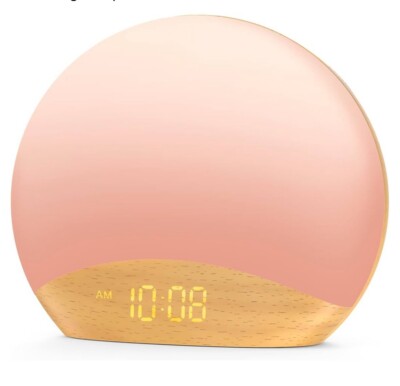 HOUSBAY White Noise Machine Sunrise Alarm Clock WakeUp Light Dimmable NightLight