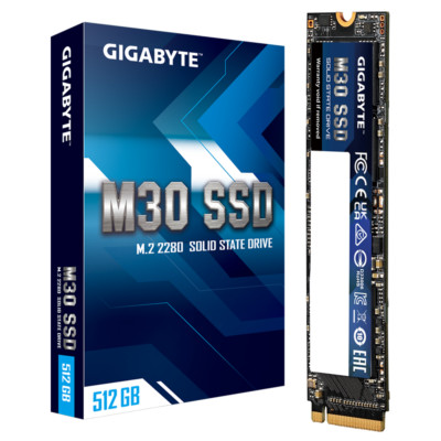 Gigabyte SSD 512GB M30 M.2 2280 PCI-E 3.0X4 NVMe 3D NAND Solid State Drive