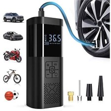 Portable 150PSI Air Compressor Tire Inflator Cordless Pump with Gauge & LED