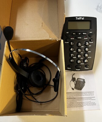 TelPal Corded headset and Call Center Telephone with Dialpad K
