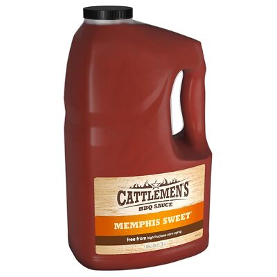 Cattlemen's Memphis Sweet BBQ Sauce, 1 gal - Gallon of Sweet Memphis Barbeque...