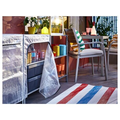 IKEA HYLLIS Workplace Shelving Unit In/Outdoor Steel Storage Kitchen Garden - Picture 9 of 10