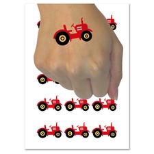 Farm Tractor Temporary Tattoo Water Resistant Fake Body Art Set