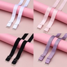 Summer Shoulder Straps Solid Color Elastic Non-slip Bra Strap Bra Accessories