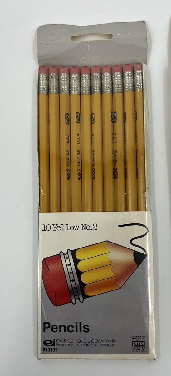 Vintage No. 2 Pencils By Empire Pastels and Yellow NOS 24 Total | eBay