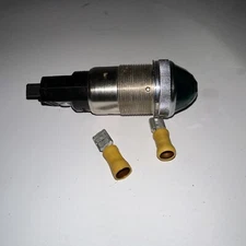 Vintage DRAKE Type 4390 Panel Mount Indicator Light Prismatic Green Lens Rare.