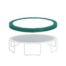 8ft Replacement Trampoline Safety Pad Surround Foam Spring Cover Padding, Green