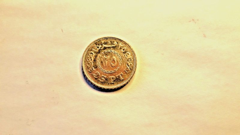 Sale! 25 Qirsh  Egypt coin 256