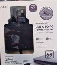 iphone 65W Quick Charger UK Plug Fast Wall Charger Power Adapter  USB PD Type C