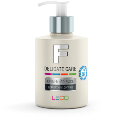 LECO CREAM-SOAP LIQUID  F   DELICATE CARE  FOR BEAUTY, BODY CARE