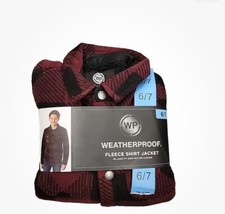 WP Weatherproof Boy's SZ 4/5 Fleece Shirt Jacket - NWT