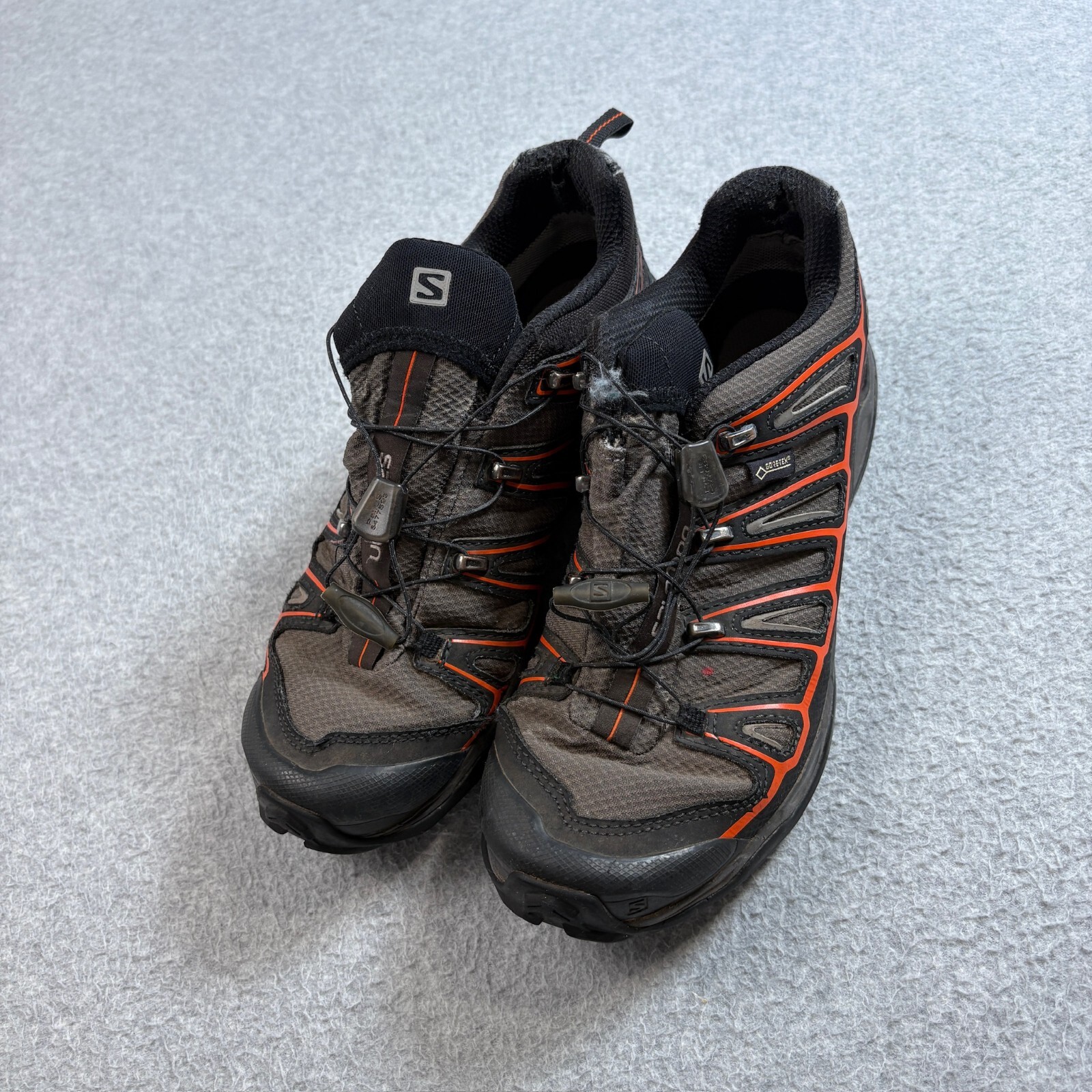 Scarpe Salomon Uomo 8.5 Nero BOA System Contragrip Escursione Arrampicata Camp Trail Run