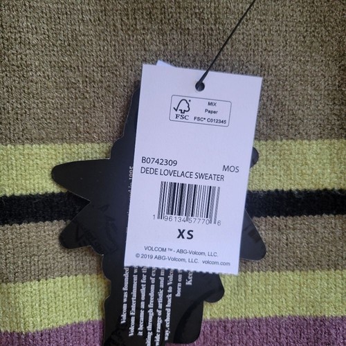 Volcom Dede Lovelace Sweater Multicolor Size XS - Picture 8 of 9