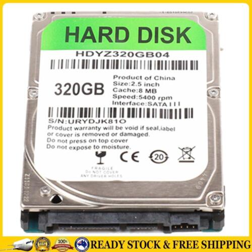 320GB Internal HDD 2.5 inch SATA III 5400RPM Hard Drive for Laptop Computer NEW - Afbeelding 1 van 5