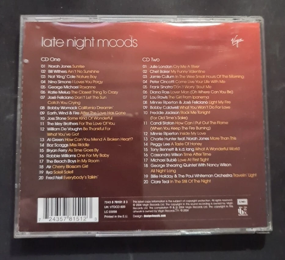 Various Artists Late Night Moods CD