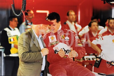 FOTO VINTAGE FERRARI Formula 1 Suzuka Michael Schumacher stampa 18x25
