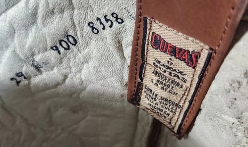 Vintage Cuevas Mens Boots Suede Leather Cowboy Boots Handmade Size US 10 Mex 29 - Picture 13 of 15