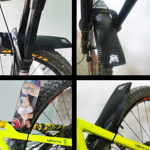 2x Carbon Mud Guard Fender Spritzschutz Mudguard Schutzblech MTB E-bike Fahrrad - Bild 2 von 18