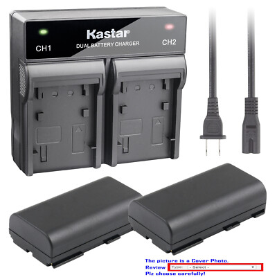 Kastar Battery AC Rapid Charger for BP-911 BP-915 & Canon XL-H1S XL-H1S HD XL-1