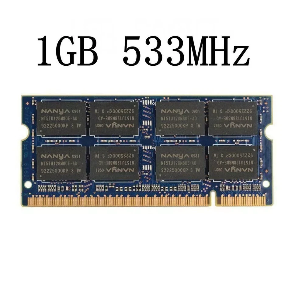 NANYA 2GB(2x1GB)PC2-5300S 667MHz  DDR2 RAM MEMORY LAPTOP MACBOOK APPLE - Image 2 of 3