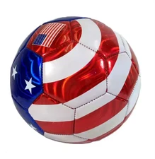 Soccer Ball – USA Flag Themed | Size 5 | Durable & Stylish Design World Cup