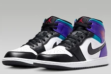 Air Jordan 1 Mid "Bright Concord" White/Bright Concord DQ8426-154 Size 11.5