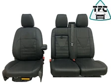 SEAT COVERS FOR FORD TRANSIT CUSTOM 2+1 ECO LEATHER NEW DESIGN