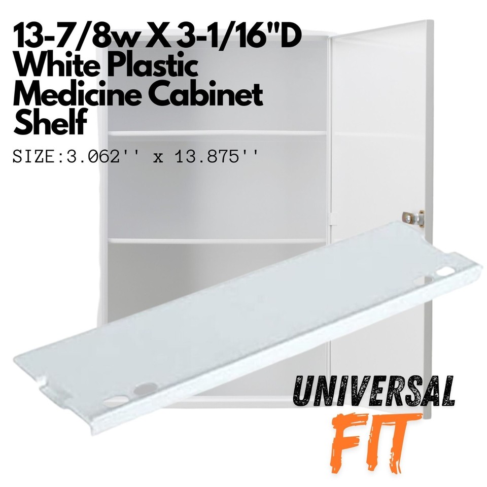 1 PCS White Plastic Medicine Shelf Replacement Please check