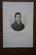 M. LE Cte LANJUINAIS (1753-1827) PORTRAIT ENGRAVING 19th century, PAIR FRANCE, BORN in LYON
