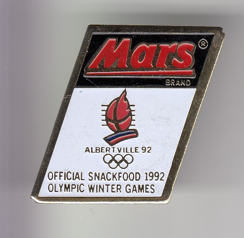 Pin's 3m Doré - JO Albertville 1992 - Jeux Olympiques - Collection Sport - État D'Occasion