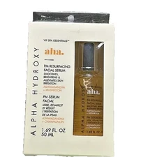VIP SPA ESSENTIALS AHA. ALPHA HYDROXY PM RESURFACING FACIAL SERUM 1.69 OZ/50 ML